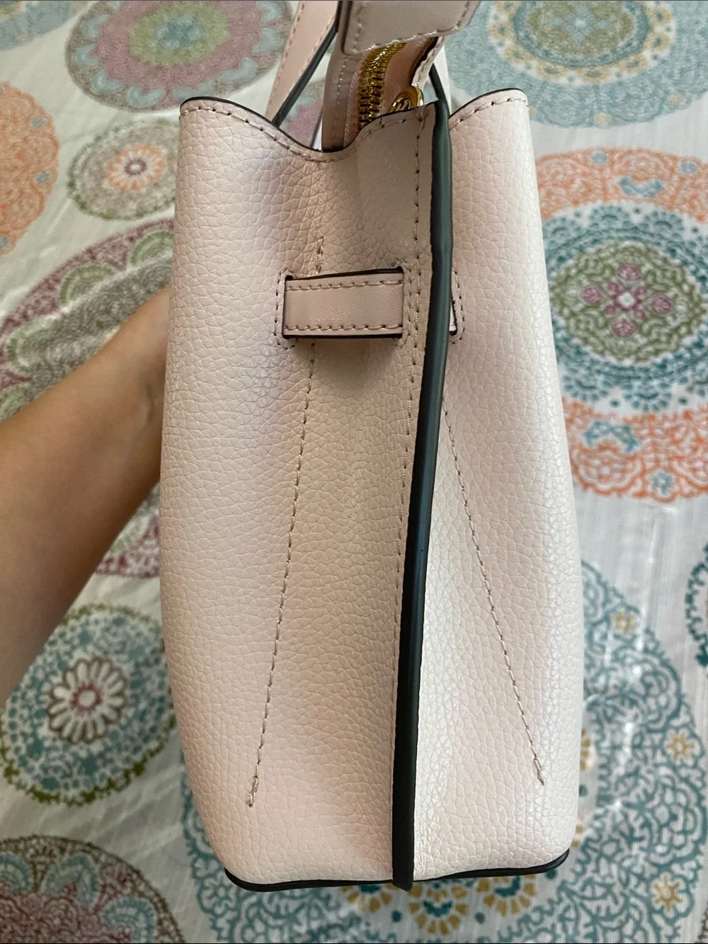 Michael Kors Emilia Blush Pink Leather Top-Handle Satchel